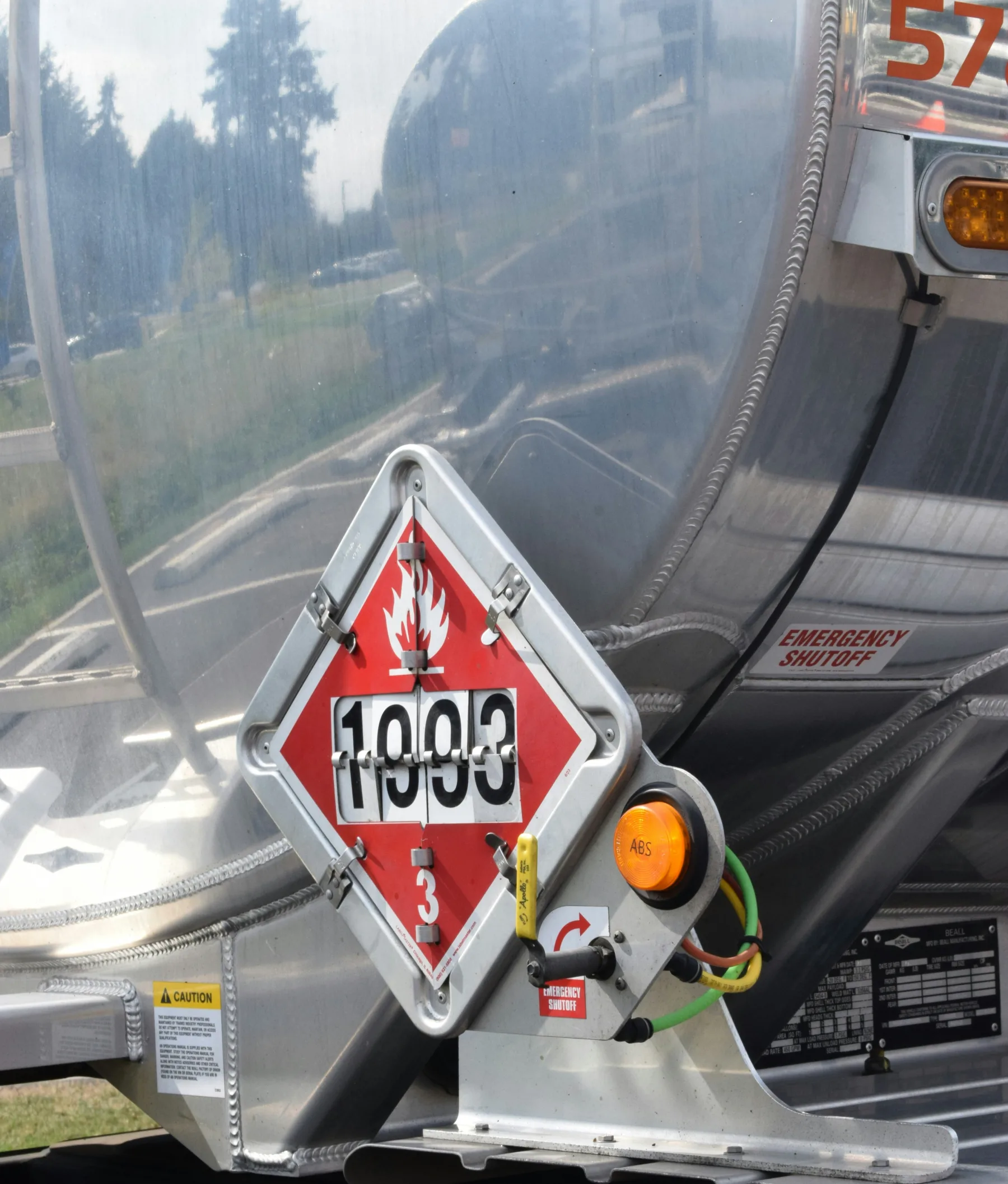 Petroleum spirit cans with highly flammable markings